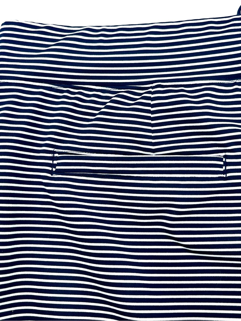 CHICO'S Zenergy Navy Blue White Striped Skort Golf Athletic Pockets Size 8/10 - Picture 5 of 11